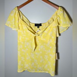 NWT Laundry Yellow Top